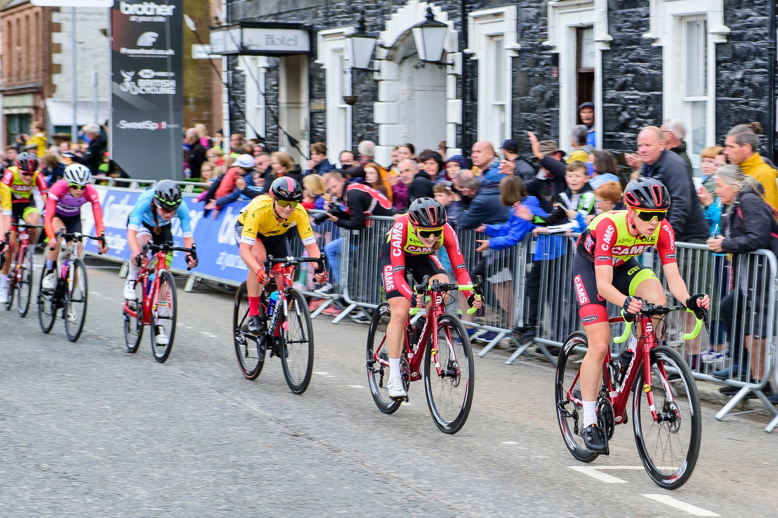 Jess competing in elite cycling