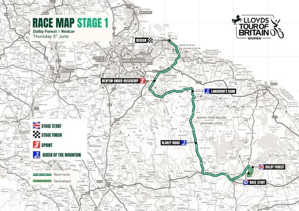 Tour of Britain Women 2025 Stage 1 Course Analysis