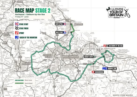 Tour of Britain Women 2025 Stage 2 Course Analysis