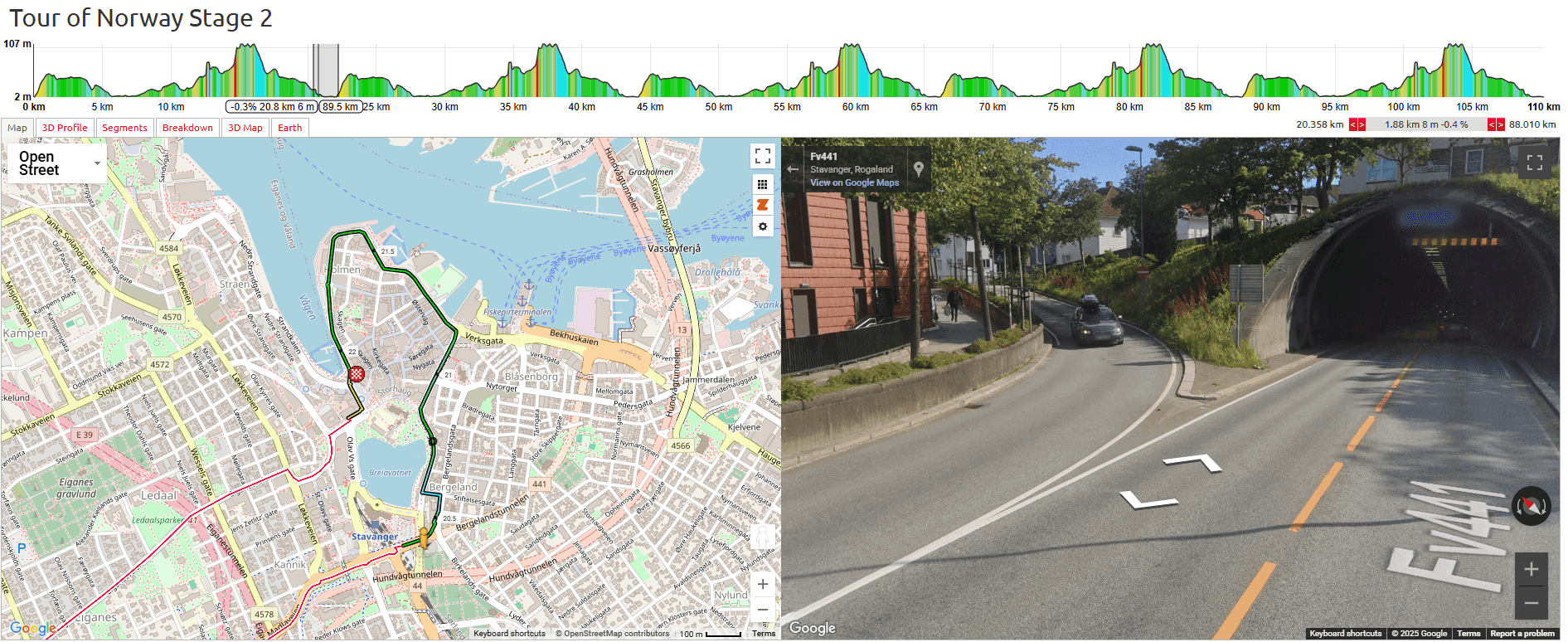 Tour of Norway Women 2025 Stage 2 Course Analysis: 20km: Filter of Narrow to Finishing 2km