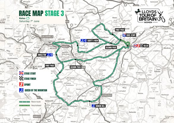 Tour of Britain Women 2025 Stage 3 Course Analysis